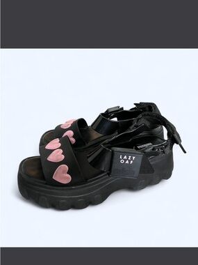 Melissa x Lazy Oaf Heart Platform Sandals